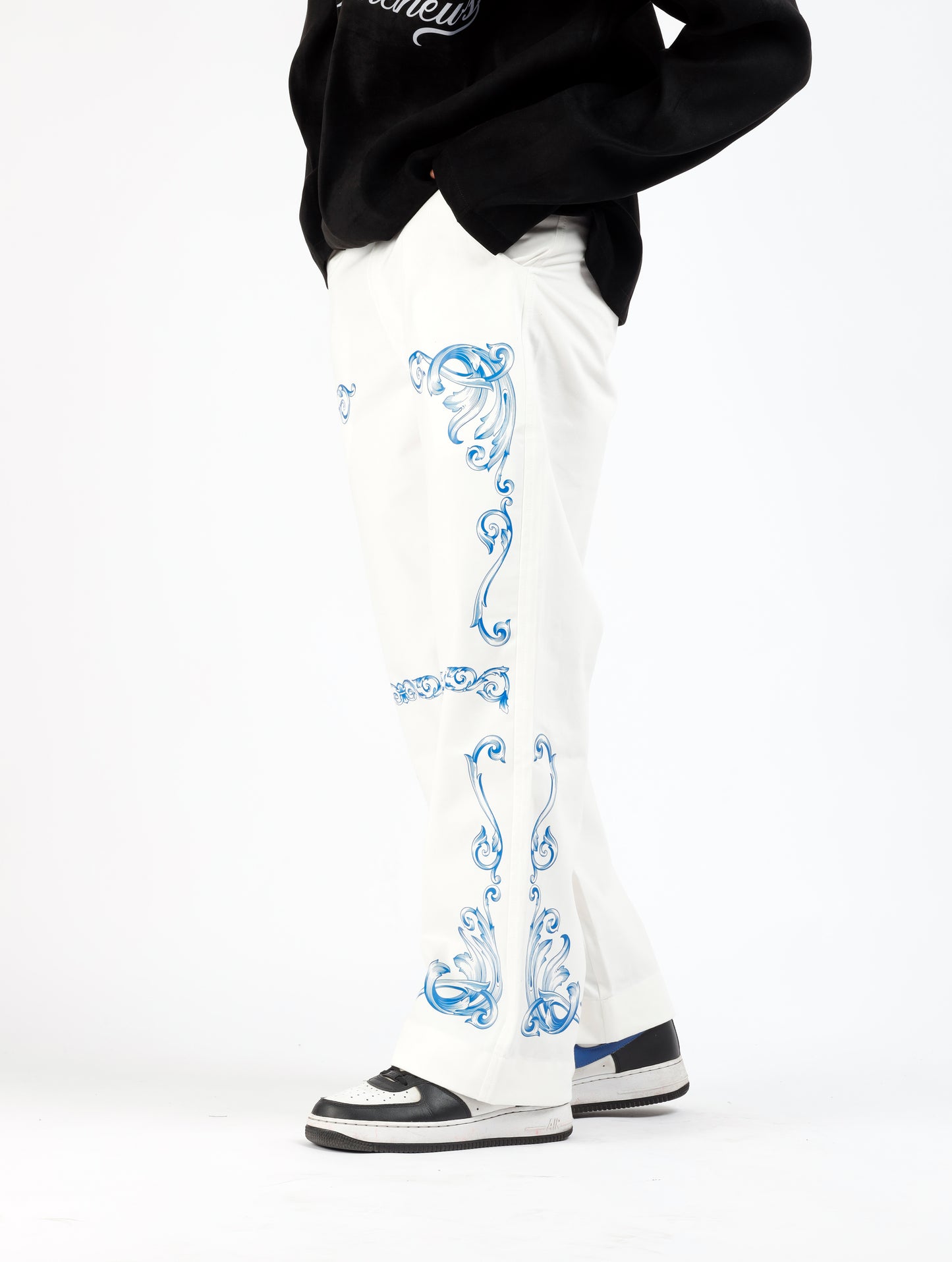 White Rococo Pants