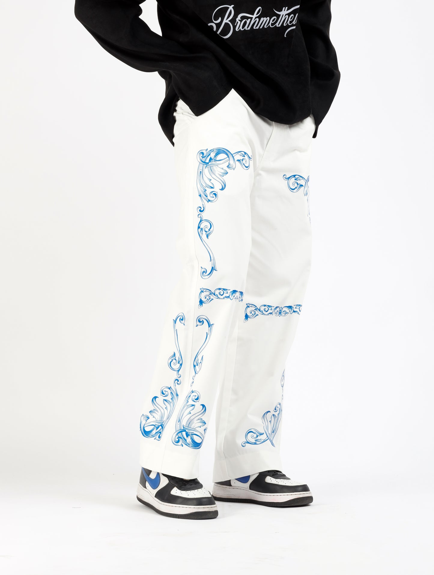 White Rococo Pants