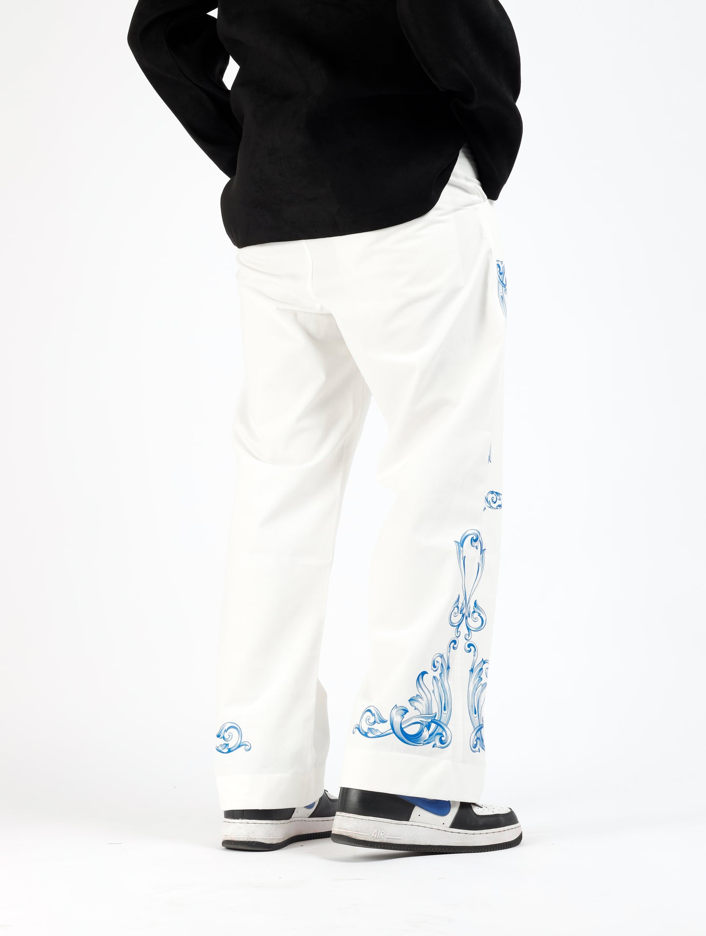 White Rococo Pants