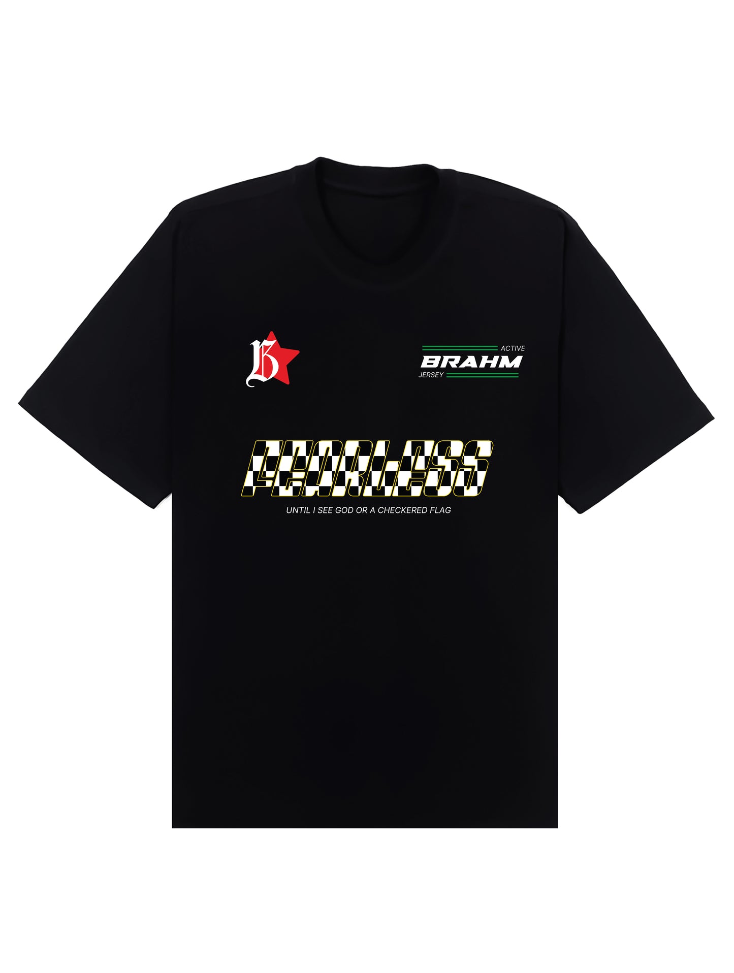 Black Check Jersey T-shirt
