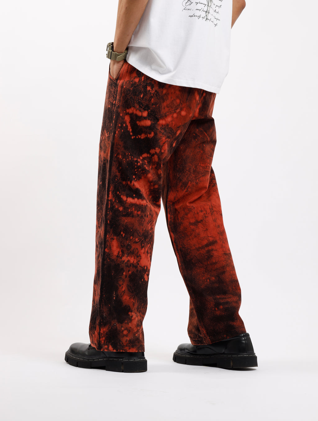 Bleached Floral Pants