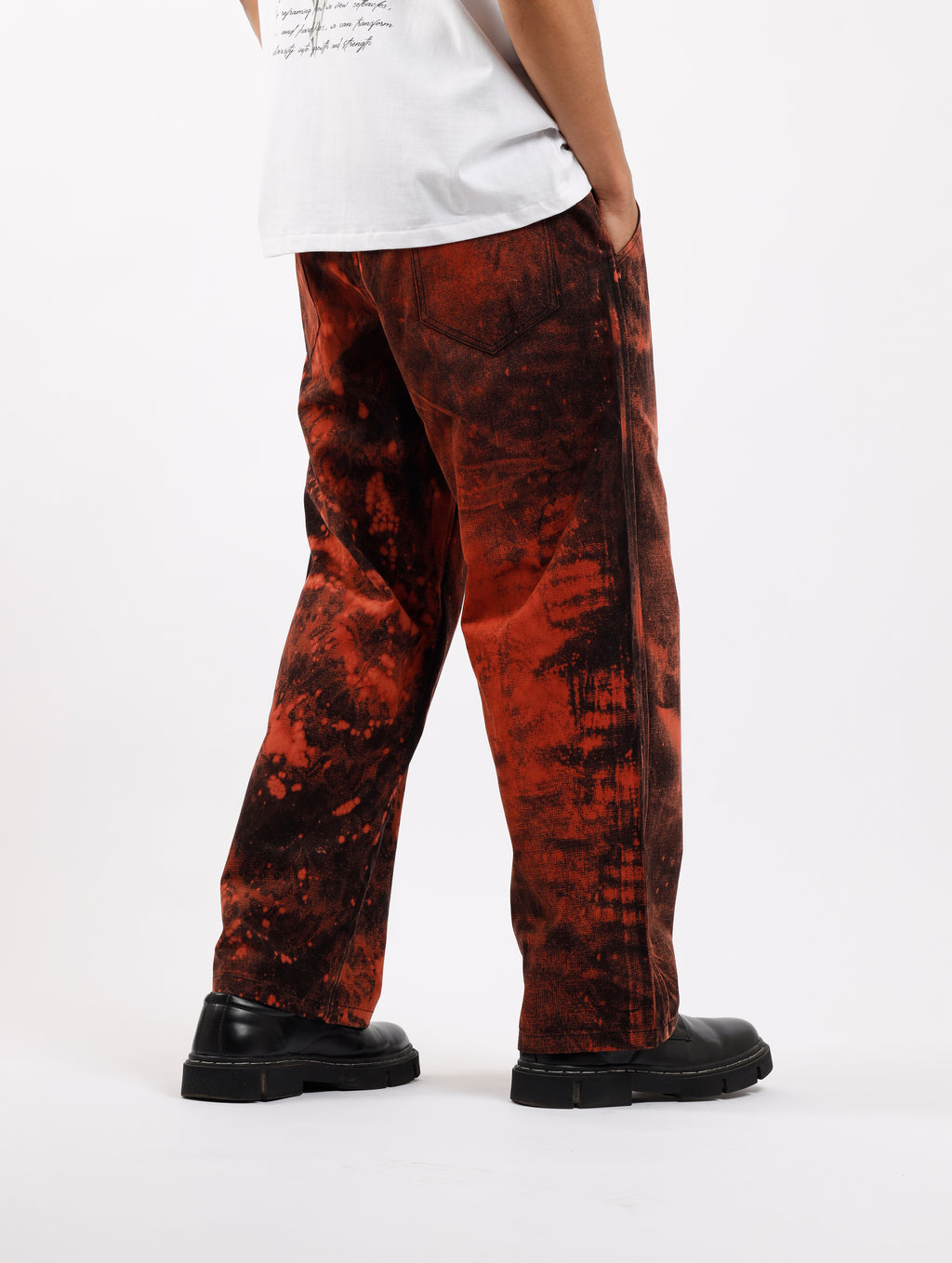 Bleached Floral Pants