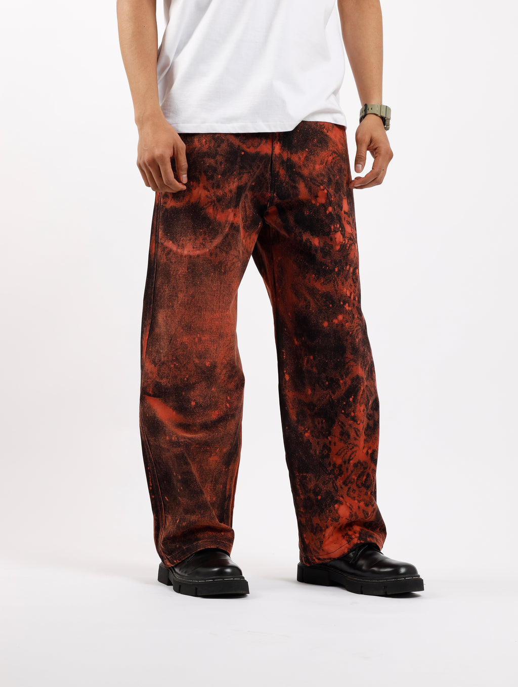 Bleached Floral Pants