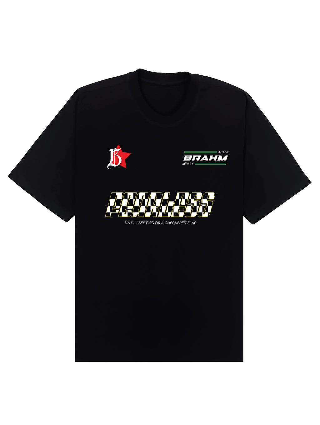 Black Check Jersey T-shirt
