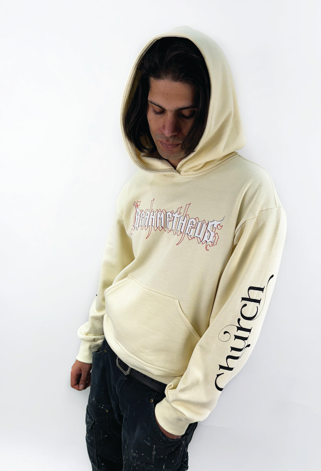 Cream Fallen Angel Hoodie