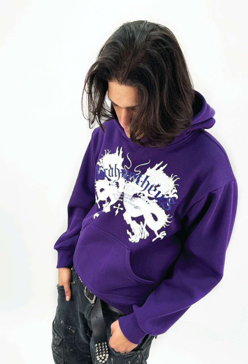 Purple Dragon Fire Hoodie