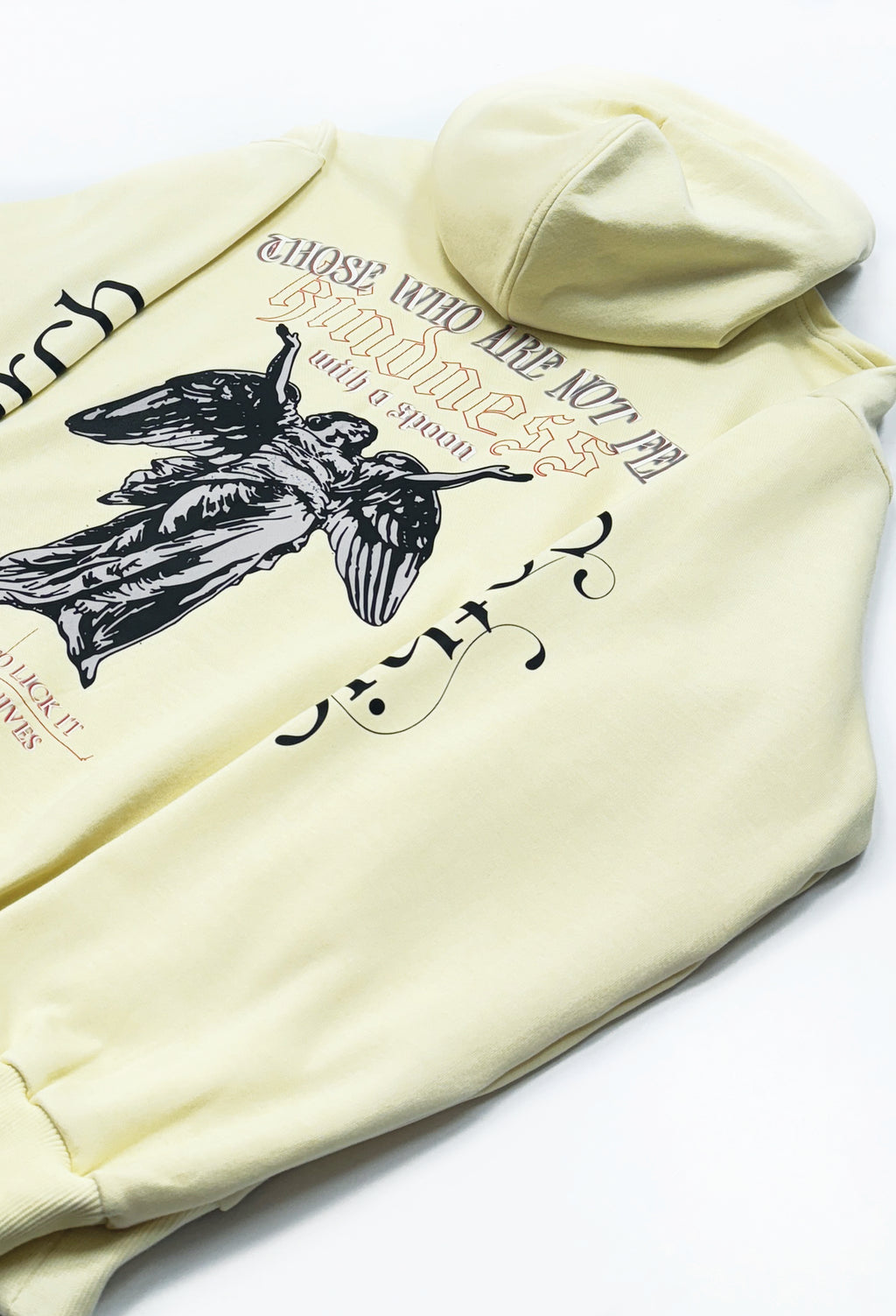Cream Fallen Angel Hoodie