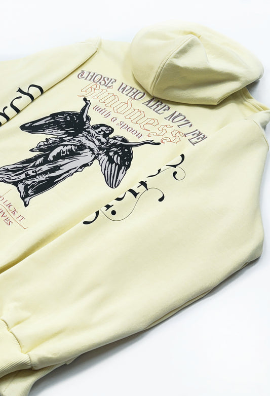 Cream Fallen Angel Hoodie