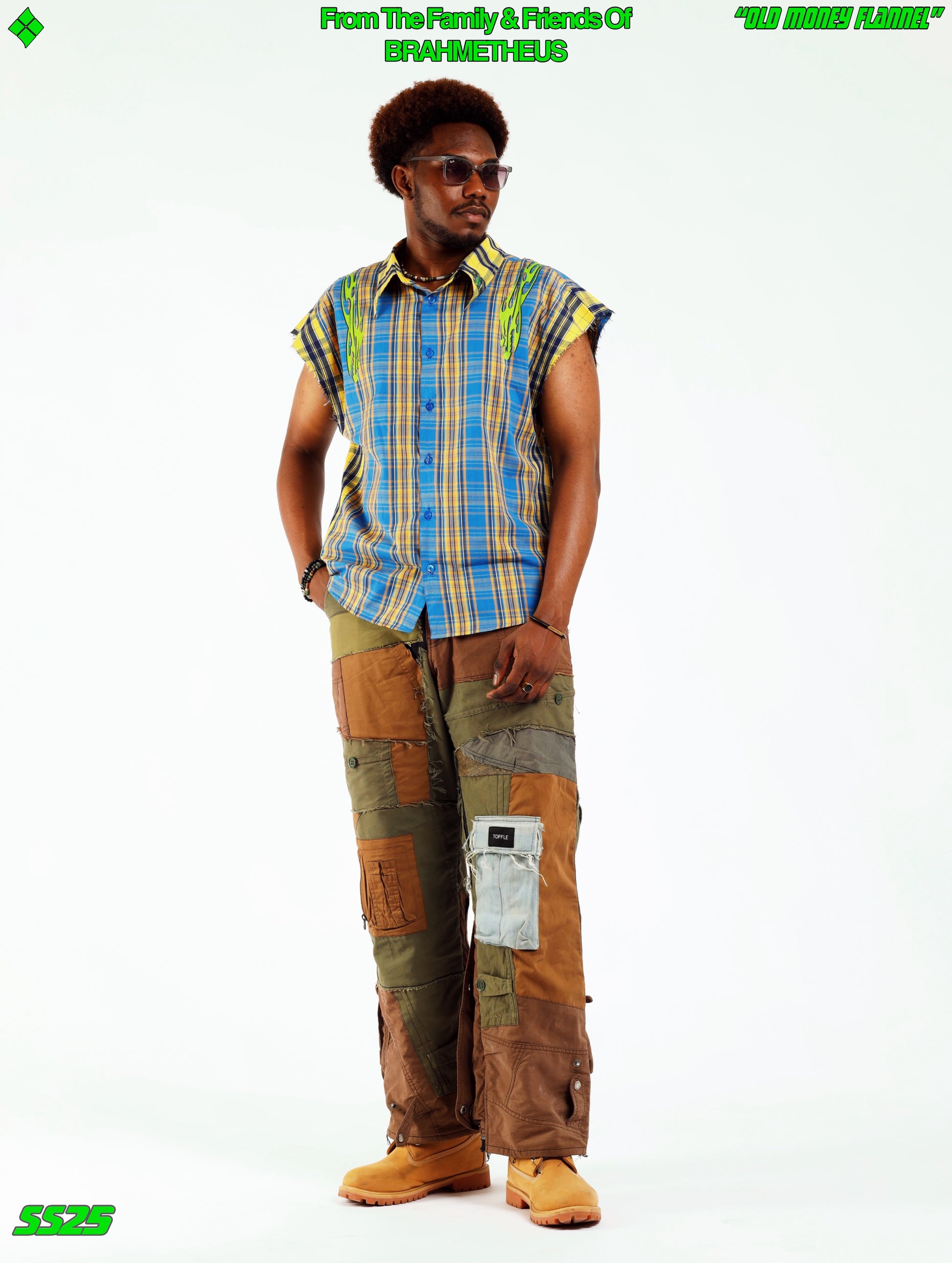 New Money Flannel Sleeveless Shirt