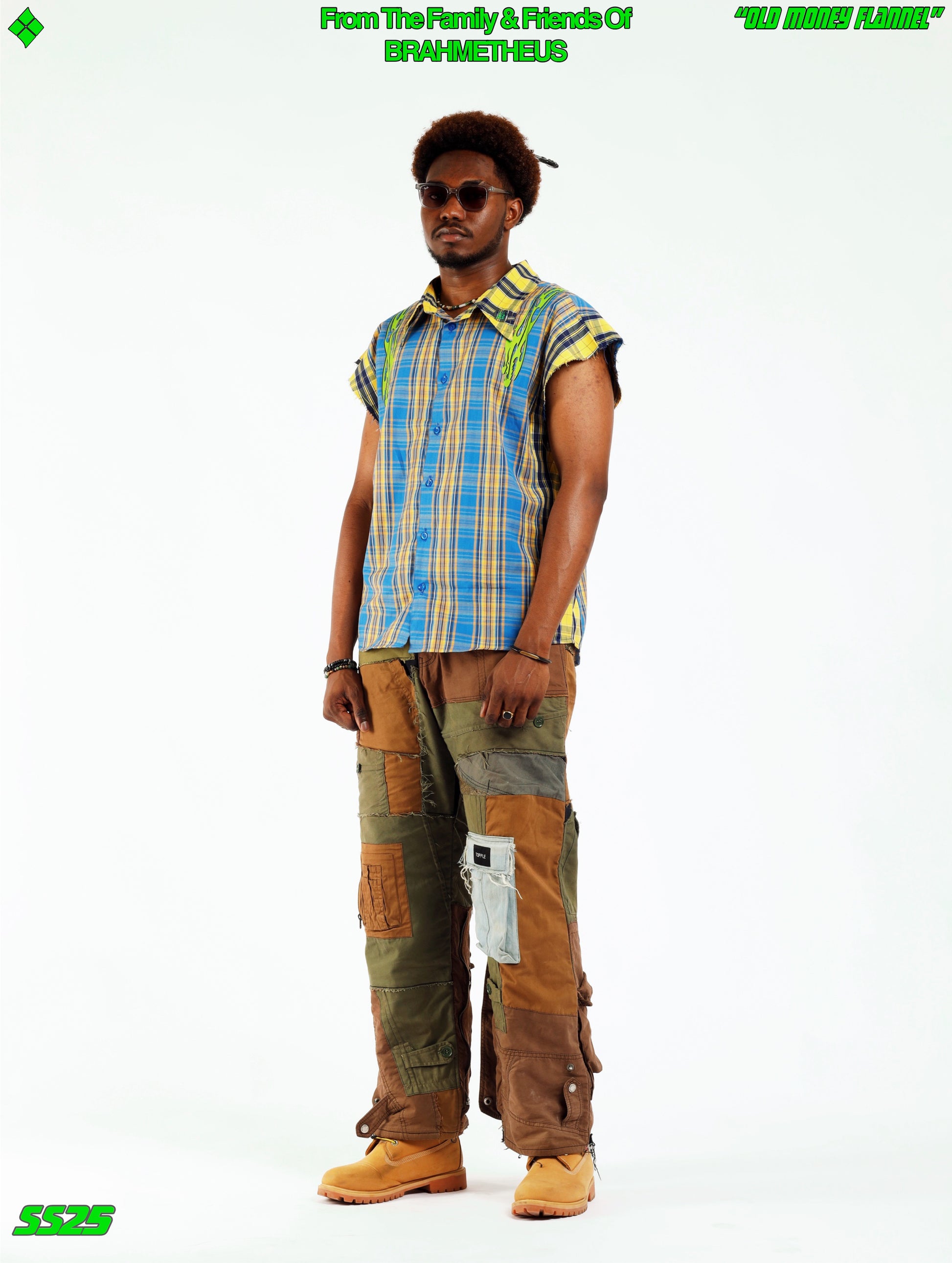 New Money Flannel Sleeveless Shirt